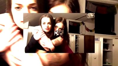 Żewġ sexy brunette qliezet ta 'taħt emozzjonali jibqgħu bastards kelba quirky